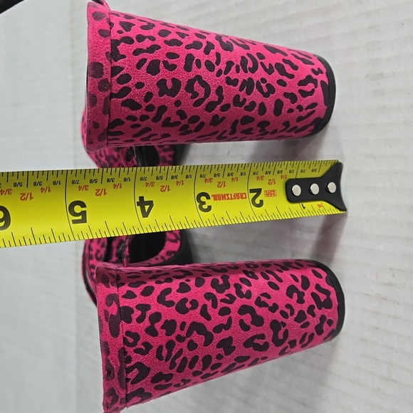 Fashion Nova Feeling Wild Crisscross Strap Heels - Intense Pink 10 - Picture 6 of 8